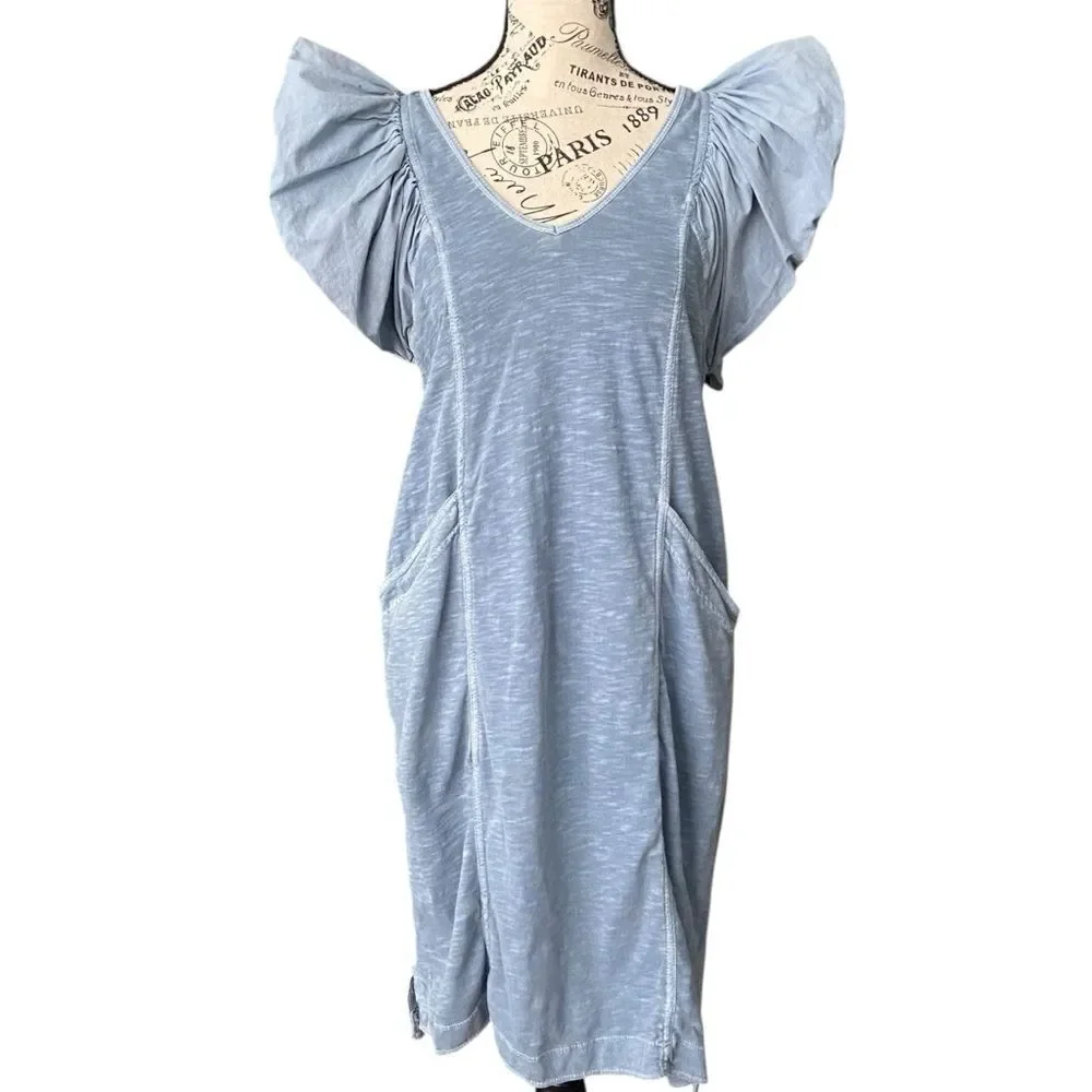 Daily Practice By Anthropologie Malibu Creek Dress In Blue in Size XXS - Picture 2 of 11